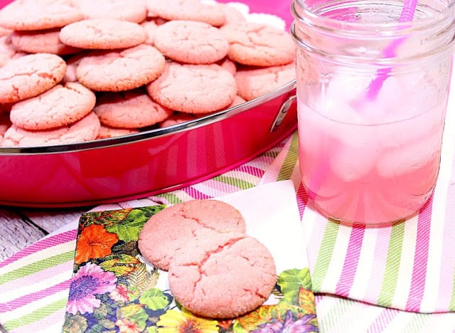 Pink Lemonade Cookies - www.kudoskitchenbyrenee.com Pink Lemonade Cookies