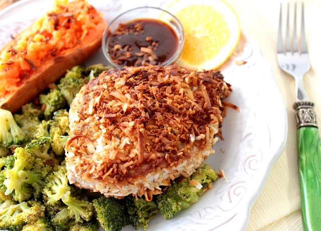Coconut Crusted Tuna Steak - www.kudoskitchenbyrenee.com Coconut Crusted Tuna Steak