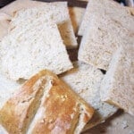 Onion Oregano Italian Bread is sliced and ready for sandwiches.