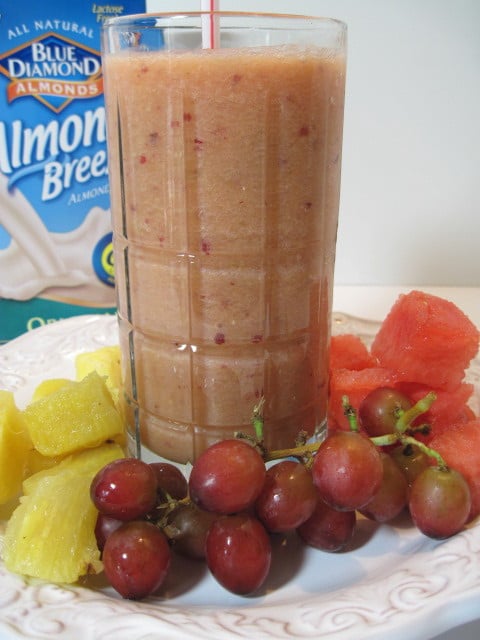 Pineapple Grape and Watermelon Smoothie Recipe