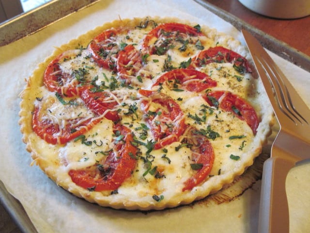 Caprese Tomato Tart Recipe - Kudos Kitchen by Renee