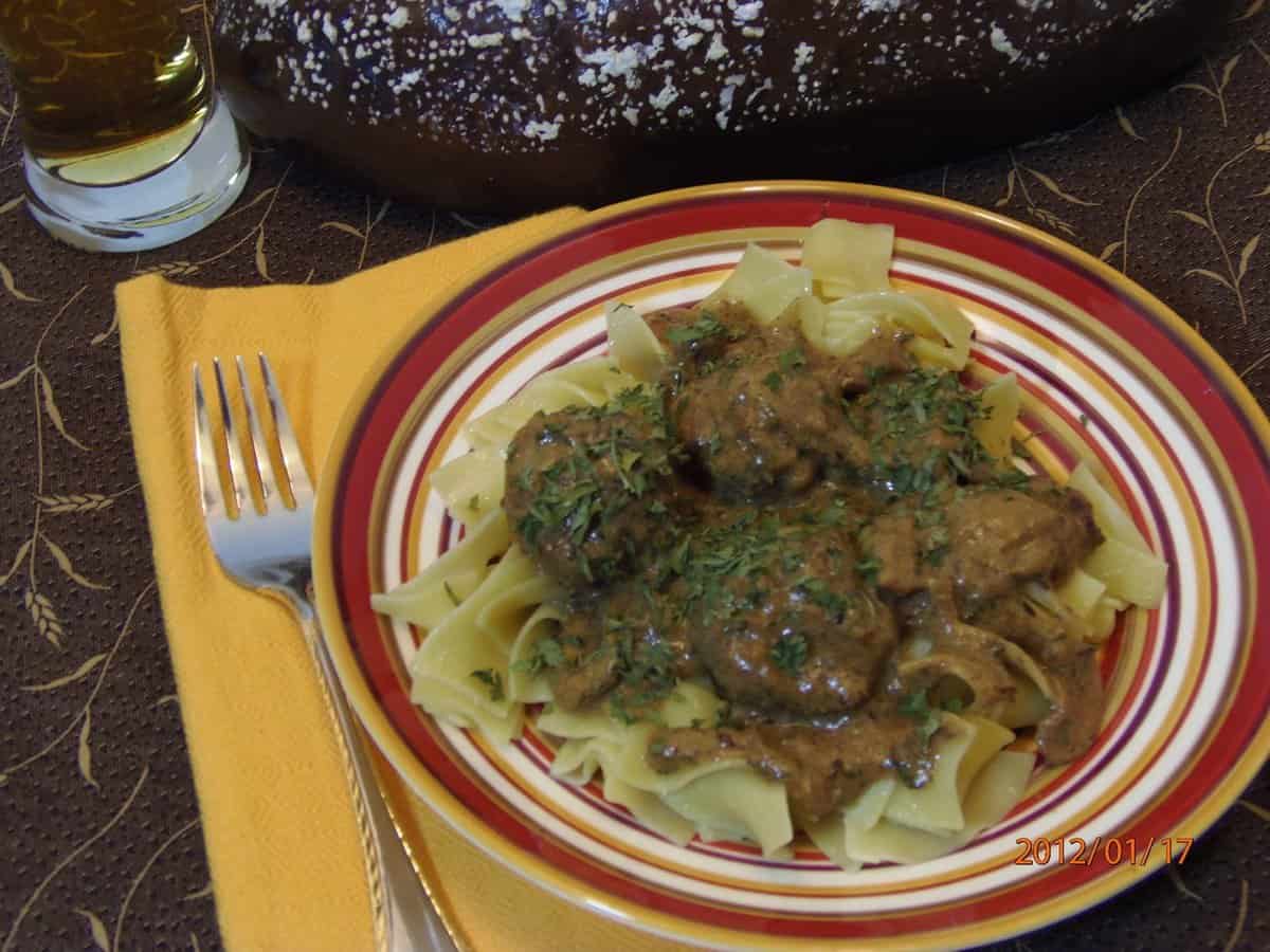 German Caraway Meatballs in Cream Sauce German Caraway Meatball Recipe