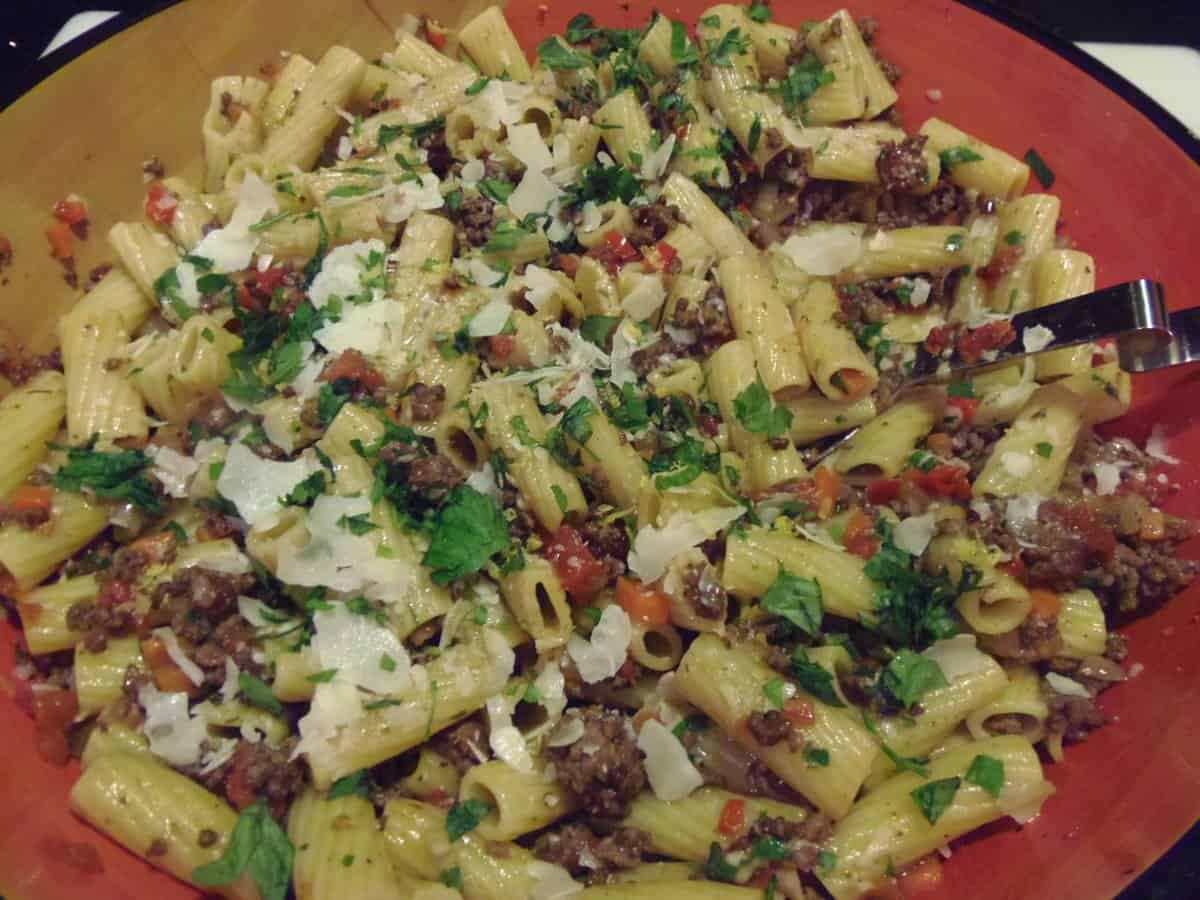 Rigatoni with Meat Sauce Recipe