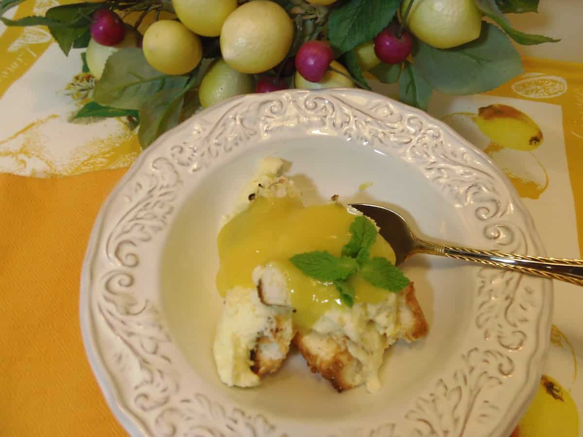 Angel Food Trifle with Lemon Curd Whipped Cream Recipe