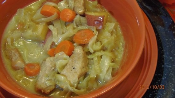 Slow Cooker Pork and Cabbage Stew Recipe