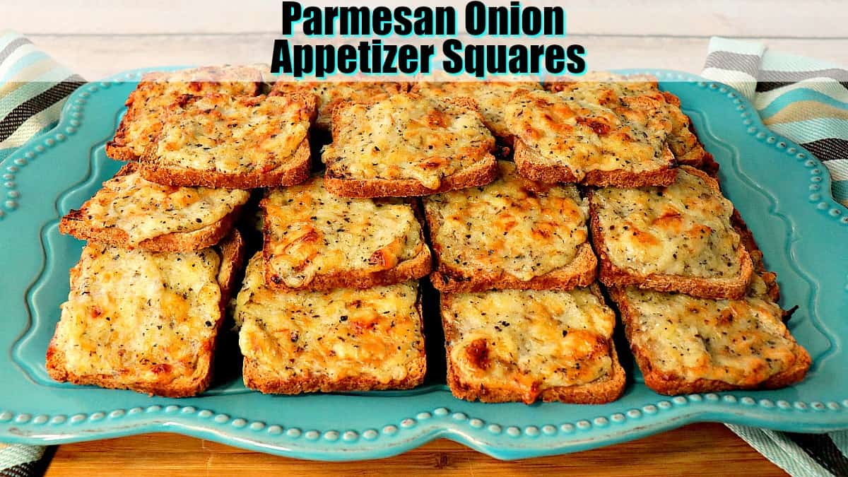Savory & Sweet Parmesan Onion Appetizer Squares Recipe