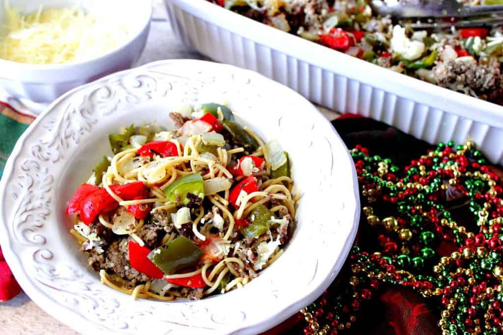 Christmas Pasta with Red & Green Bell Peppers - kudoskitchenbyrenee.com This recipe for Christmas Pasta with Red & Green Bell Peppers has proven to be a winner in our home every Christmas season, and I trust it will be a winner in your home, too. - kudoskitchenbyrenee.com