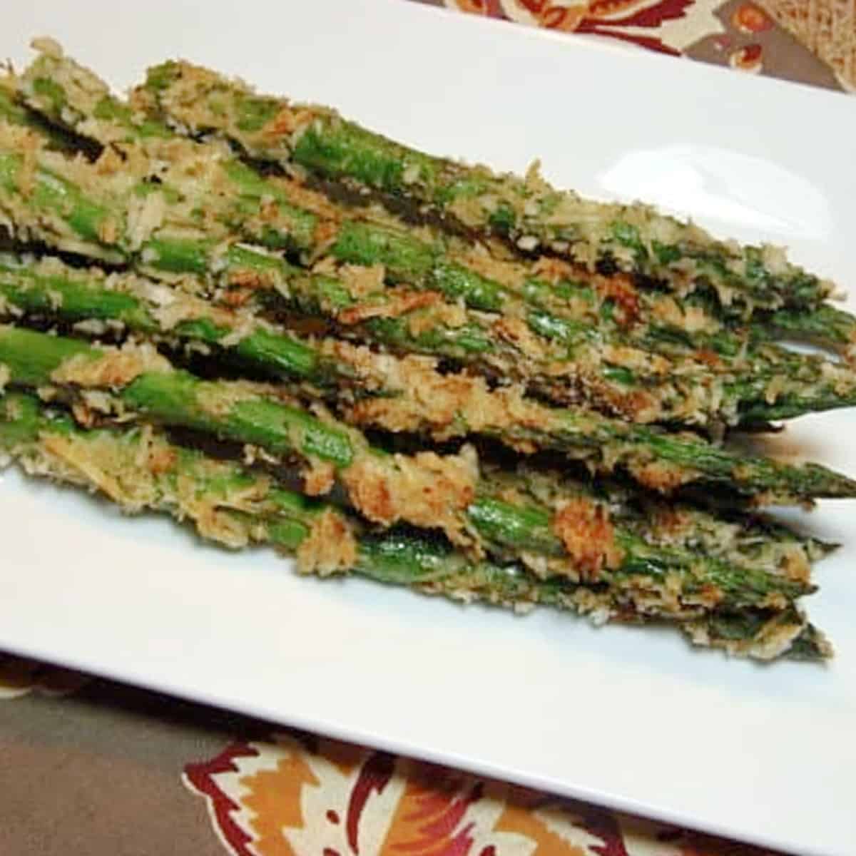 Parmesan Crusted Asparagus Recipe Kudos Kitchen by Renee