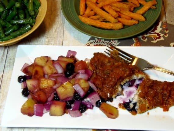 Mahi-Mahi With Pineapple And Blueberries Mahi-Mahi With Pineapple And Blueberries Recipe