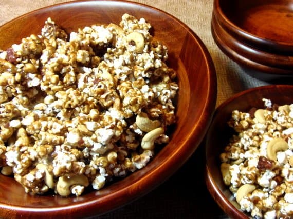 Cashew Bacon Caramel Corn Recipe