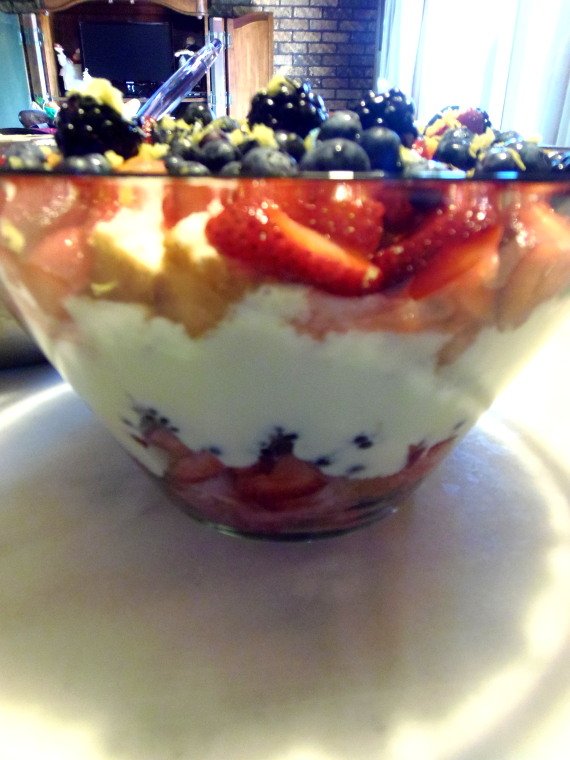 Red, White And Blueberry Trifle Recipe