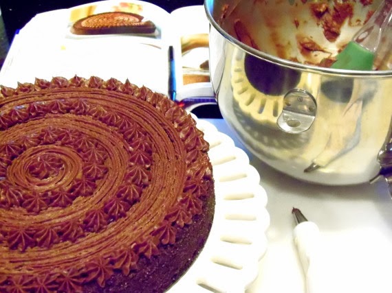 How to make chocolate velvet cake with chocolate butter cream frosting