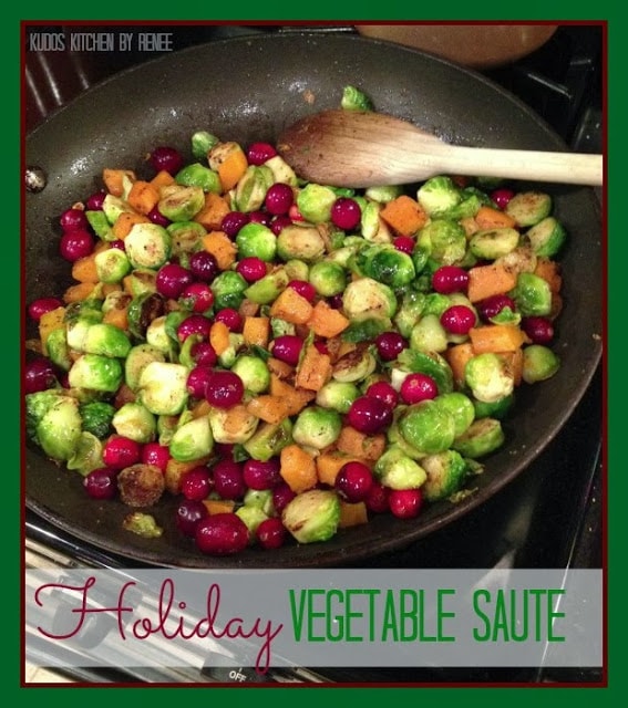 Sauteed Brussels Sprouts, Squash and Cranberry Recipe