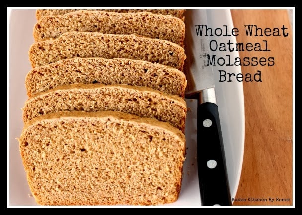 Whole Wheat Oatmeal Molasses Bread Recipe