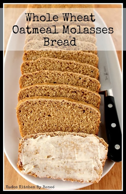 Whole Wheat Oatmeal Molasses Bread Recipe