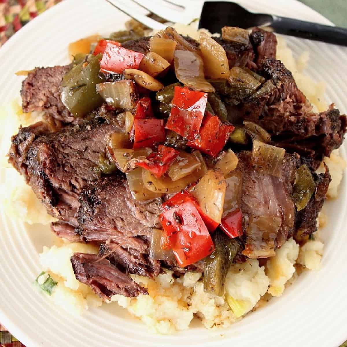Slow Cooker Beef with Peppers Recipe Kudos Kitchen by Renee