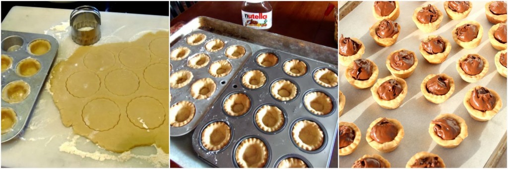 How to make Nutella Cookie Cups photo collage