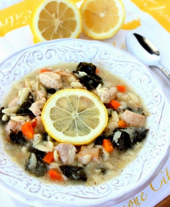 Kudos Kitchen By Renee - Chicken, Lemon and Orzo Soup Recipe