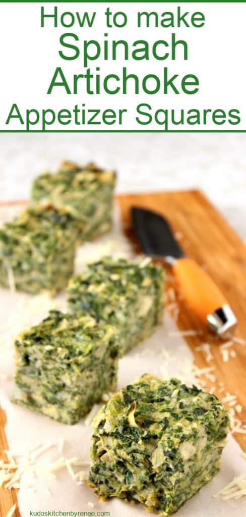 Title Text Image of spinach artichoke appetizers