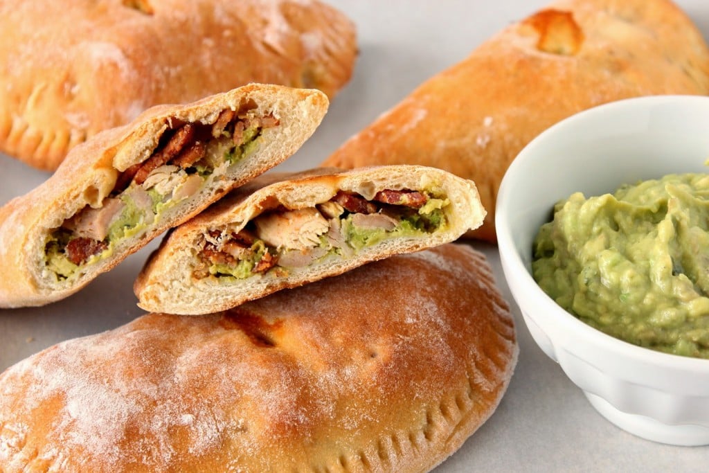 Chicken, Bacon and Avocado Calzones Recipe