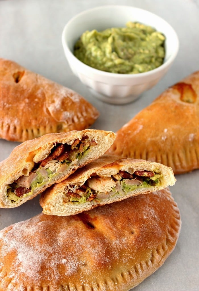 Chicken, Bacon and Avocado Calzones Recipe