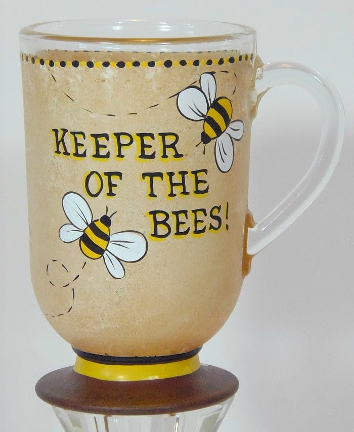 Keeper of the Bees Hand Painted Coffee Mug