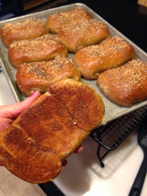 Pretzel Pockets Stuffed with Ham and Asiago Recipe via Kudos Kitchen By Renee