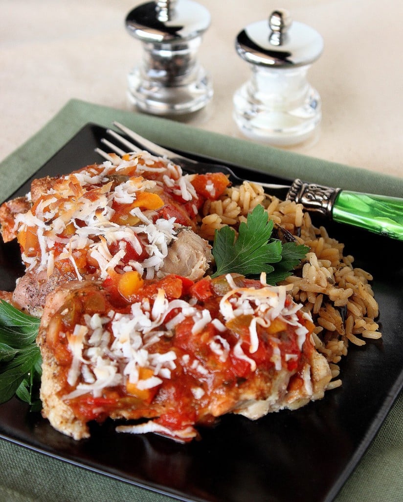 Tropical Salsa Chicken Recipe via Kudos Kitchen By Renee