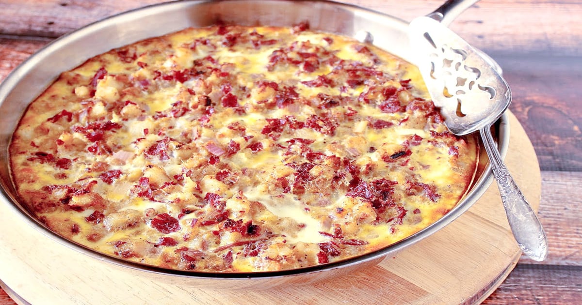 Corned Beef Hash Frittata Kudos Kitchen by Renee