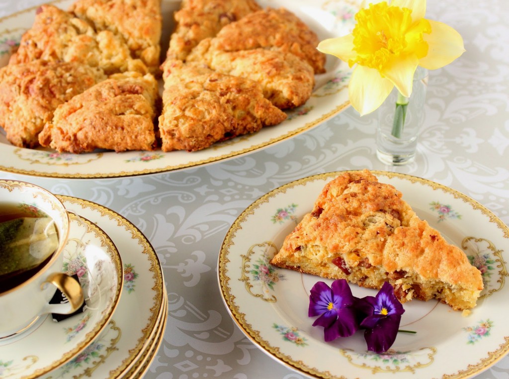 Bacon, Egg and Cheddar Scones Recipe via Kudos Kitchen by Renee