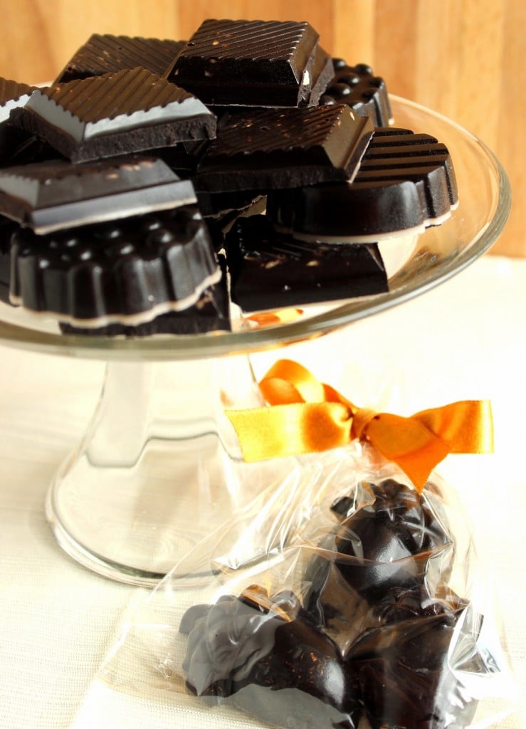 Delicious Dark Chocolate with Almonds Recipe via Kudos Kitchen by Renee