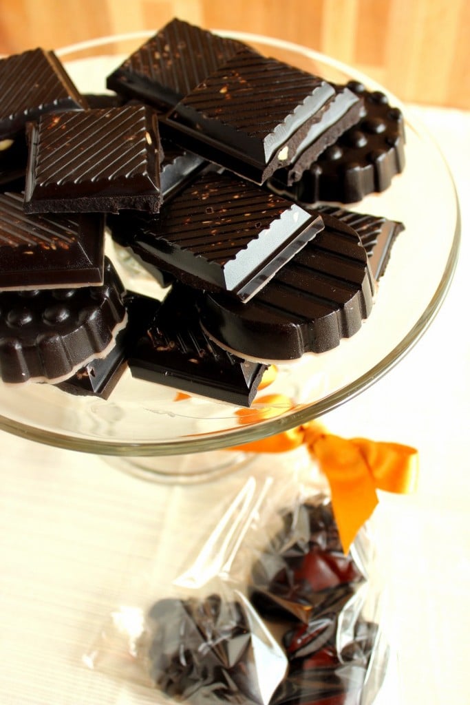 Delicious Dark Chocolate with Almond Candy Recipe via Kudos Kitchen by Renee