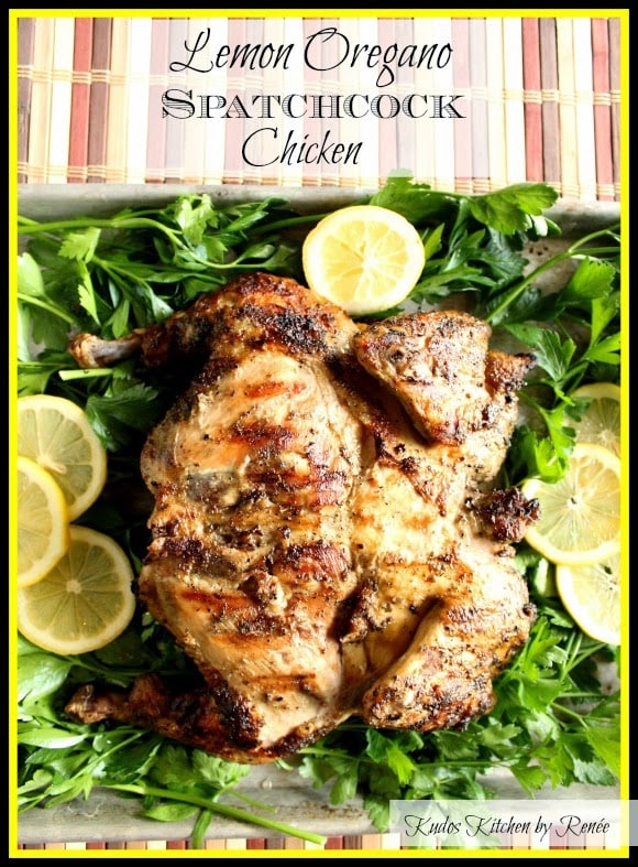 Lemon Oregano Spatchcock Chicken Recipe