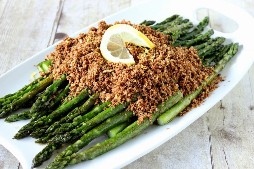 Asparagus with Seasoned Breadcrumbs | Kudos Kitchen by Renee Asparagus with Seasoned Breadcrumbs Recipe