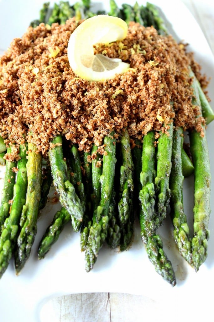 Asparagus with Seasoned Breadcrumbs | Kudos Kitchen by Renee Asparagus with Seasoned Breadcrumbs