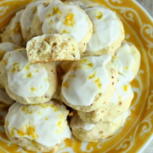 Light & Lemony Ricotta Cookies with Almonds - kudoskitchenbyrenee.com