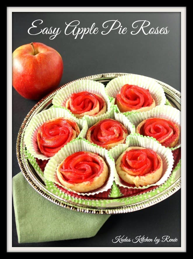 Easy Apple Pie Roses Recipe via kudoskitchenbyrenee.com