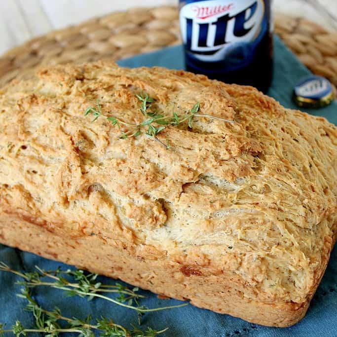 Beer Bread with Thyme Recipe Kudos Kitchen by Renee