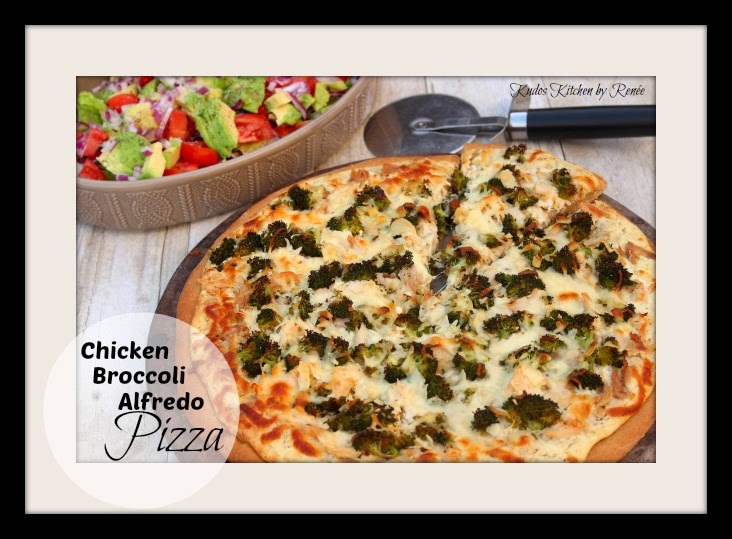 Chicken Broccoli Alfredo Pizza ⋆ Kudos Kitchen by Renee