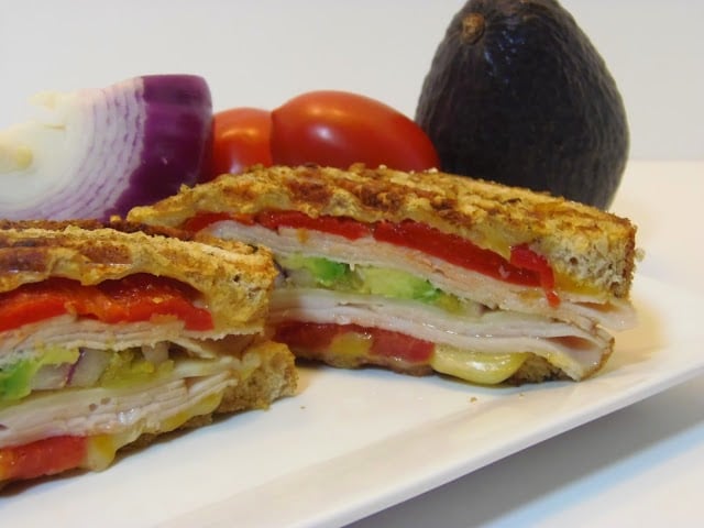 How to make Southwestern Turkey and Chicken Panini via kudoskitchenbyrenee.com