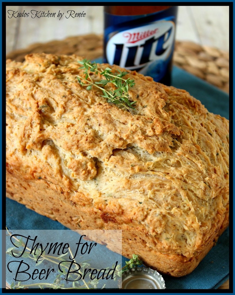 Thyme for Beer Bread Recipe via kudoskitchenbyrenee.com