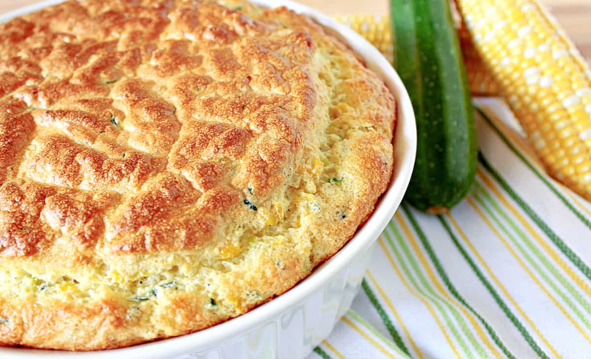 Zucchini and Sweet Corn Soufflé Recipe Kudos Kitchen by Renee