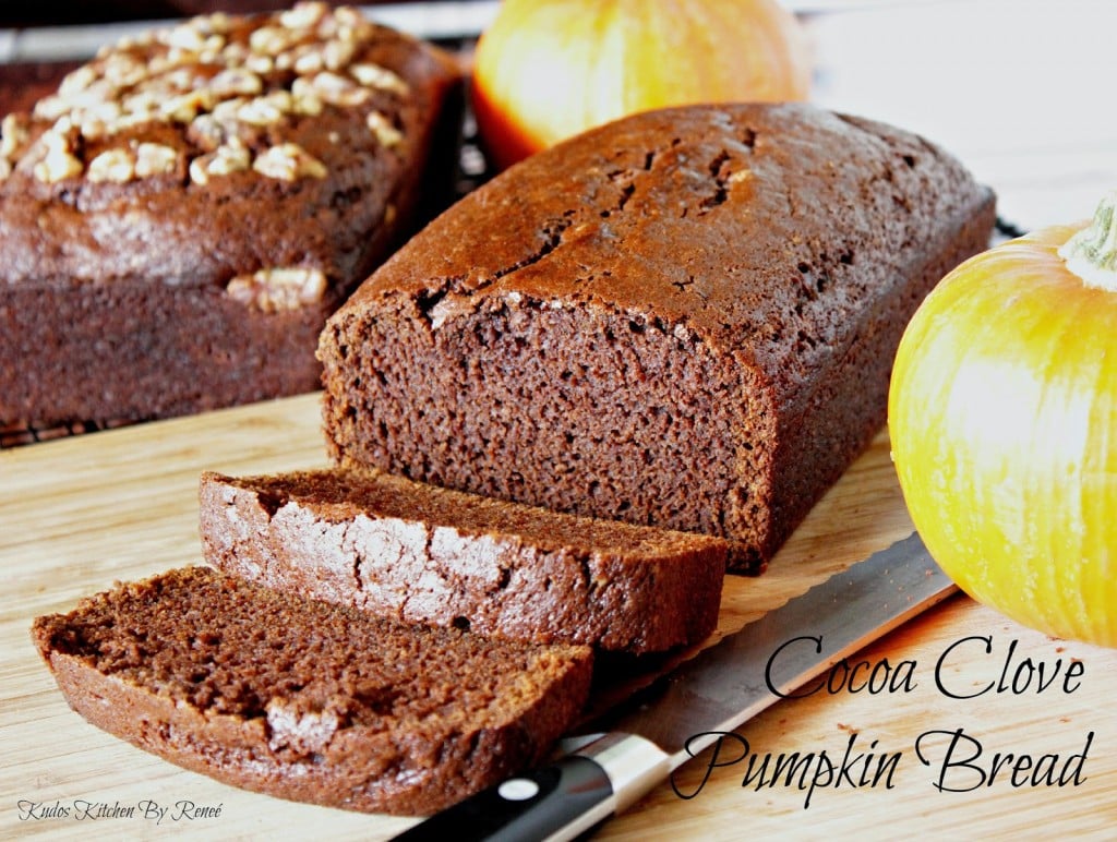 Cocoa Clove Pumpkin Bread / Kudos Kitchen by Renee