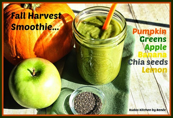 This Fall Harvest Smoothie is totally delicious and nutritious and it will keep you feeling full for hours.