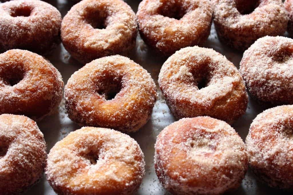 Mashed Sweet Potato Donuts with Cinnamon & Sugar - kudoskitchenbyrenee.com