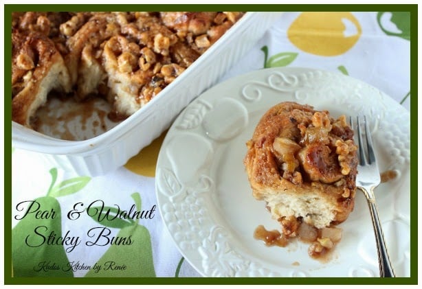 Pear and Walnut Sticky Buns Recipe