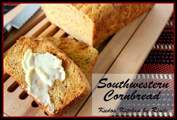 Southwestern Cornbread Southwestern Cornbread with jalapenos, corn, cheese and red onion