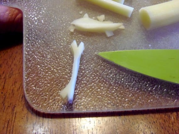 How to make string cheese bones.