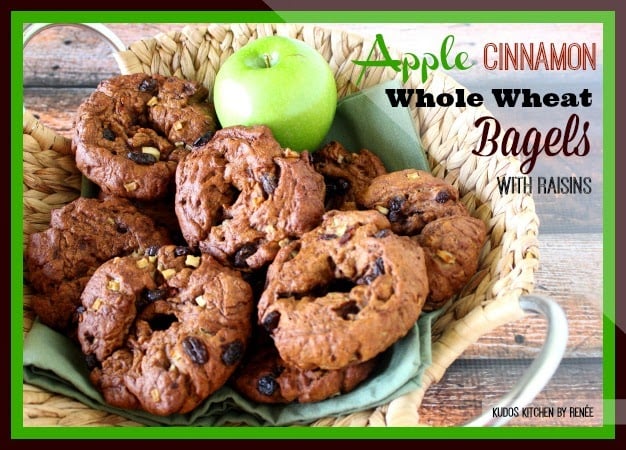 Apple Cinnamon Whole Wheat Bagels Apple Cinnamon Whole Wheat Bagels with Raisins