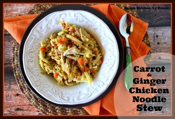 Carrot and Ginger Chicken Noodle Stew is quick and easy to make.